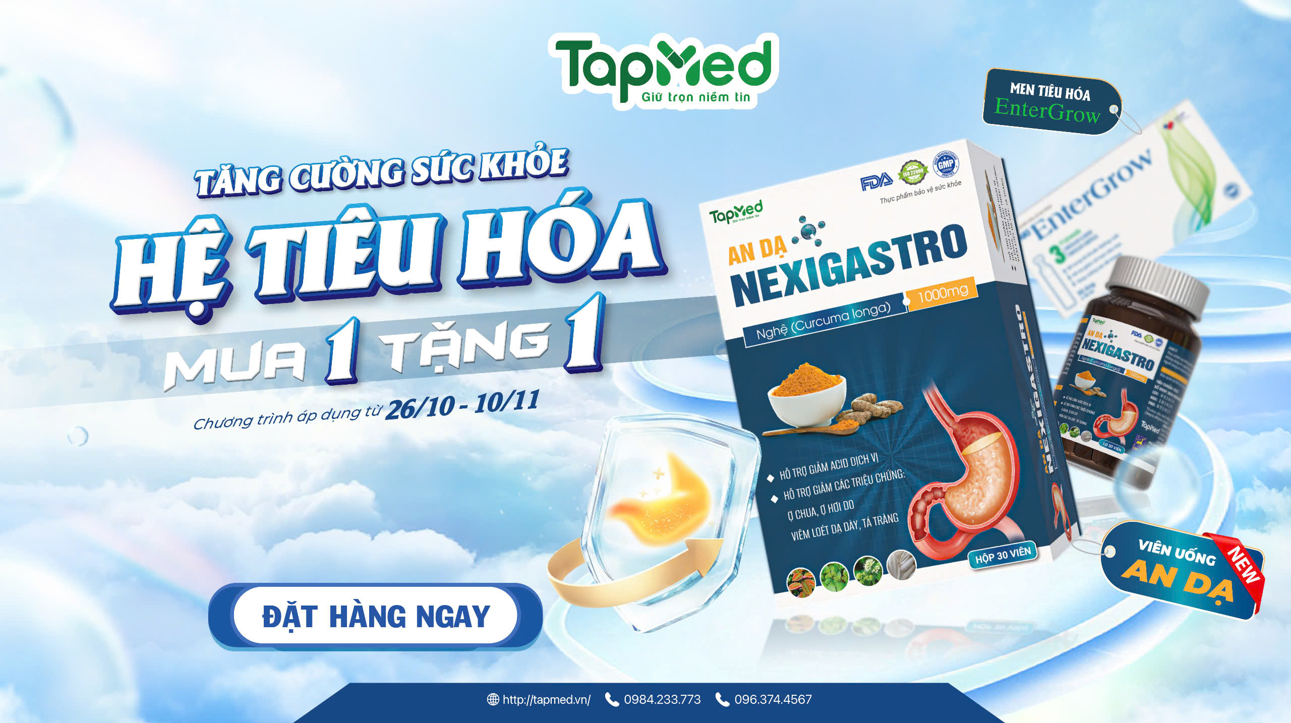 🎁 COMBO HỆ TIÊU HÓA KHỎE MẠNH 💪